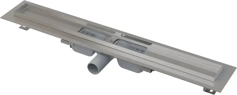 Alca Sprchový žlab Low, 95 cm, s okrajem pro perforovaný rošt, nerez