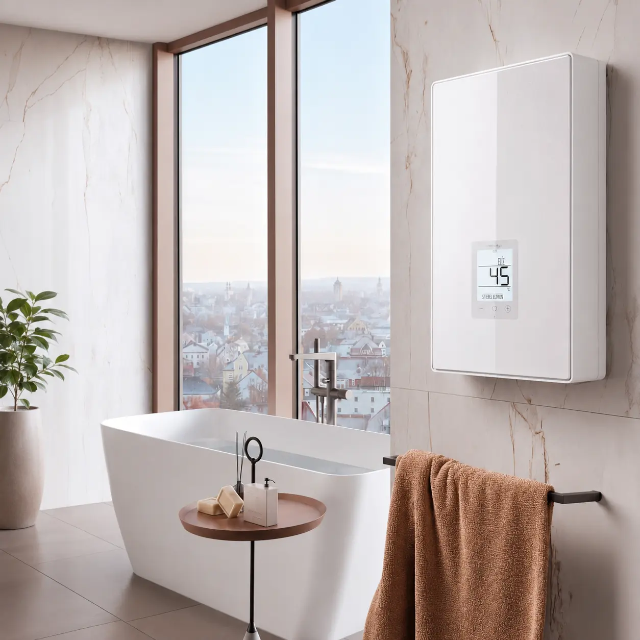 Q-termo AT4.L 17-24 kW, elektrický průtokový ohřívač vody, tlakový, 400V, s el. ovládáním