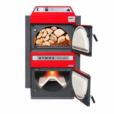 Atmos DC 22 S, Zplynovací kotel, 22 kW, dřevo, panty vpravo