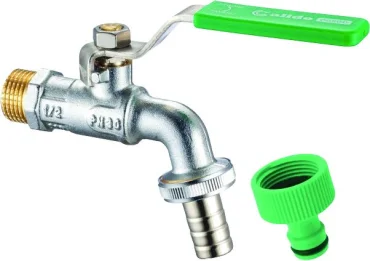 Calido Garden zahradní kulový kohout mrazuvzdorný DN 20 3/4", páka nerez, rychlospojka