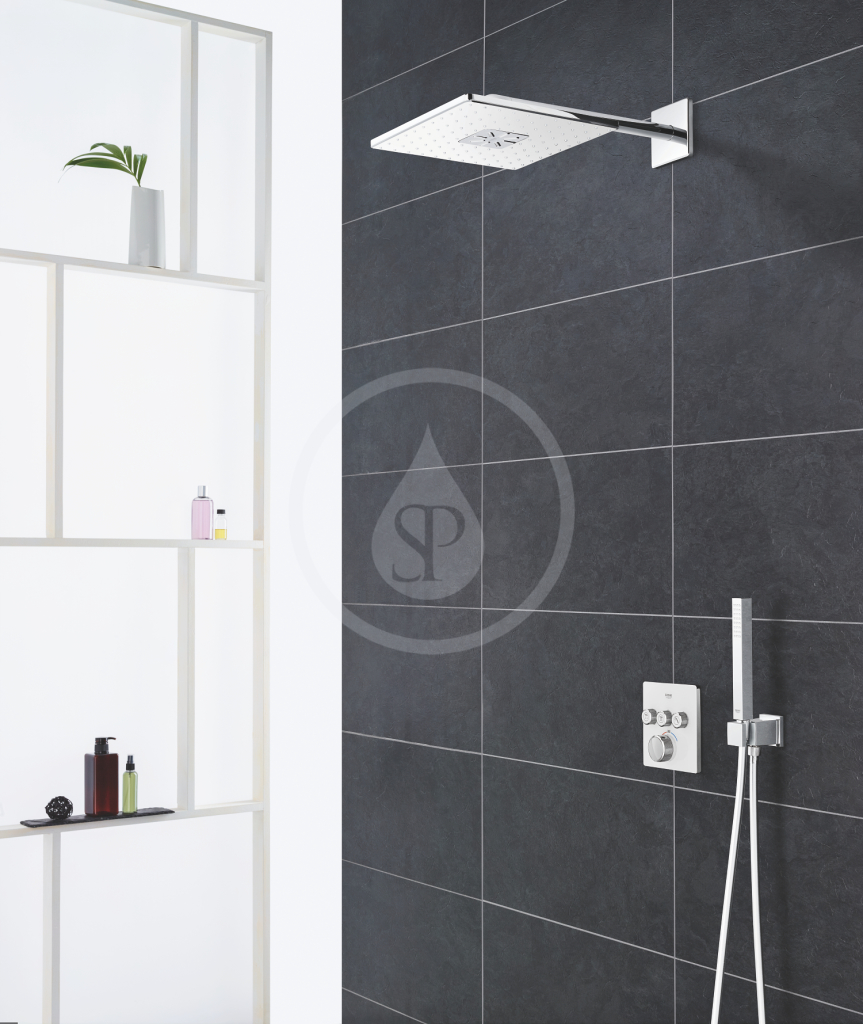 Hlavová sprcha 310, sprchové rameno 430 mm, 2 proudy, měsíční bílá