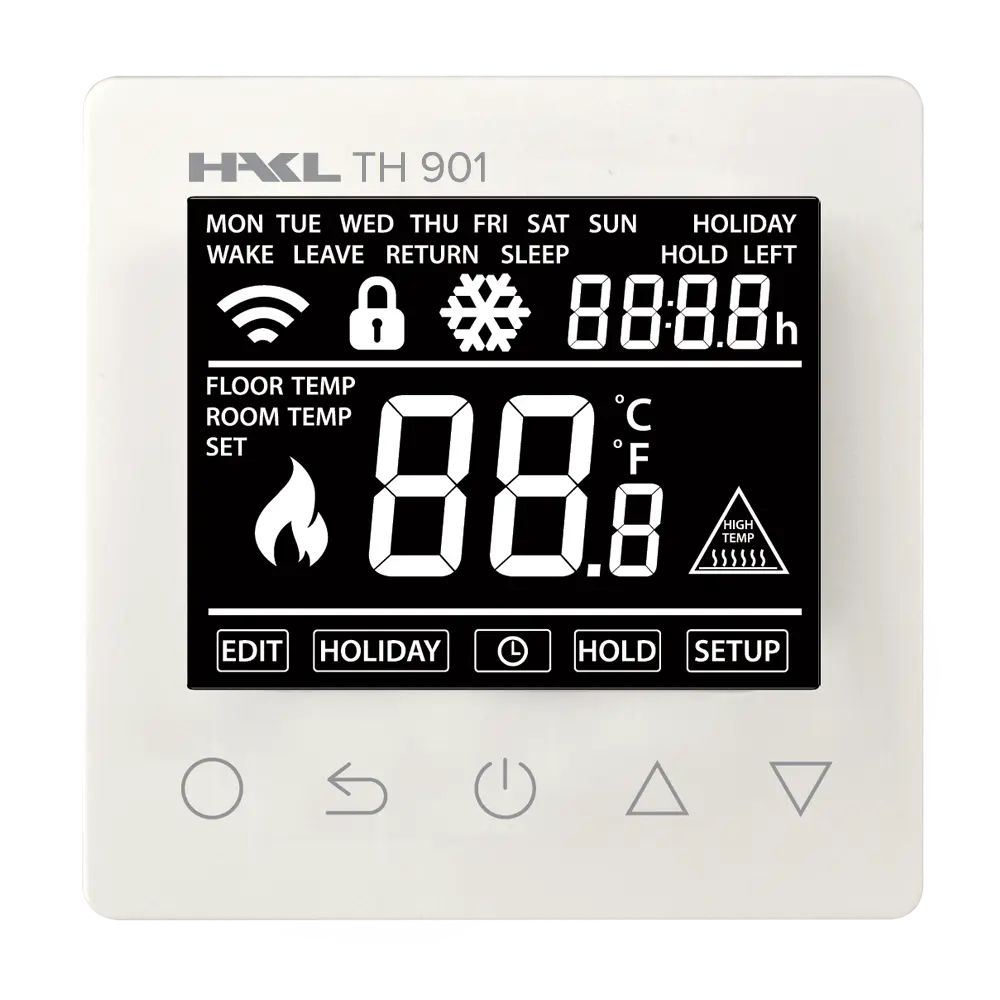 HAKL TH901 digitální termostat - bílý