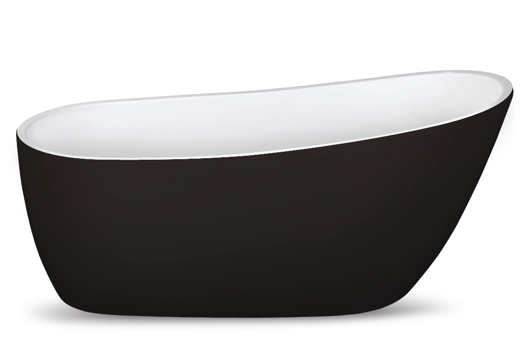 Volně stojící akrýlátová vana SANTECH AXEL 1750x780 mm ČERNO-BÍLÁ ( SAAXE175CB )