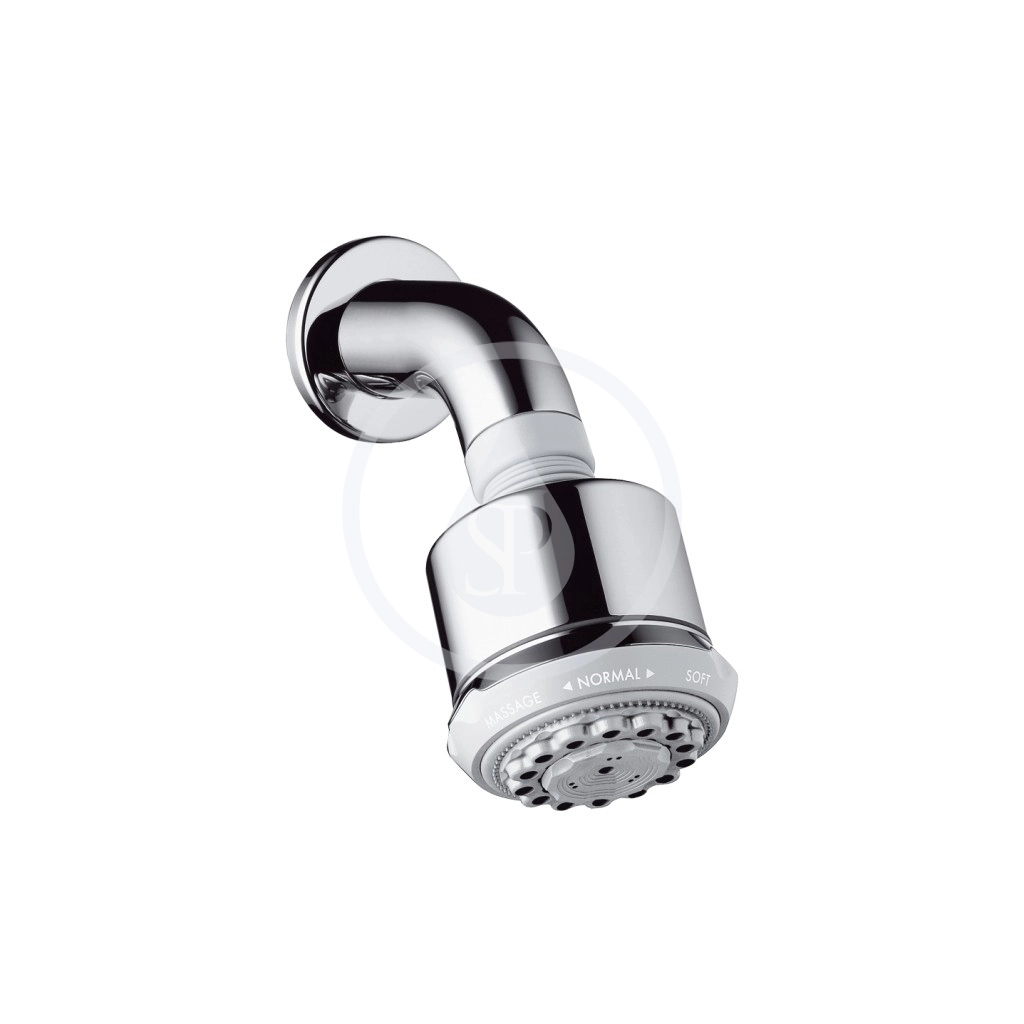 Horní sprcha se sprchovým ramenem 3jet, EcoSmart, chrom