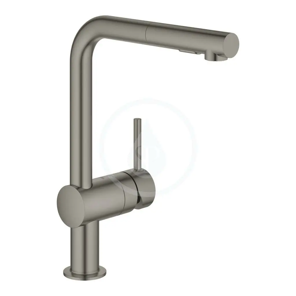 Dřezová baterie s výsuvnou sprškou, kartáčovaný Hard Graphite