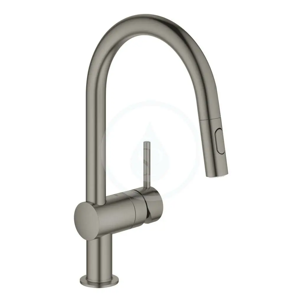 Dřezová baterie s výsuvnou sprškou, kartáčovaný Hard Graphite