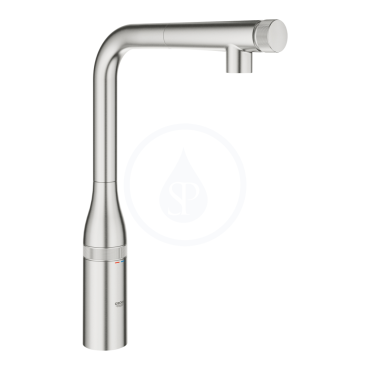 Dřezová baterie s výsuvnou koncovkou, SmartControl, supersteel