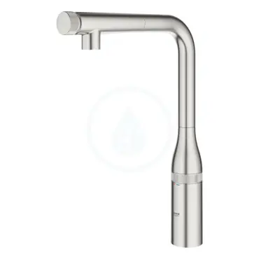 Dřezová baterie s výsuvnou koncovkou, SmartControl, supersteel