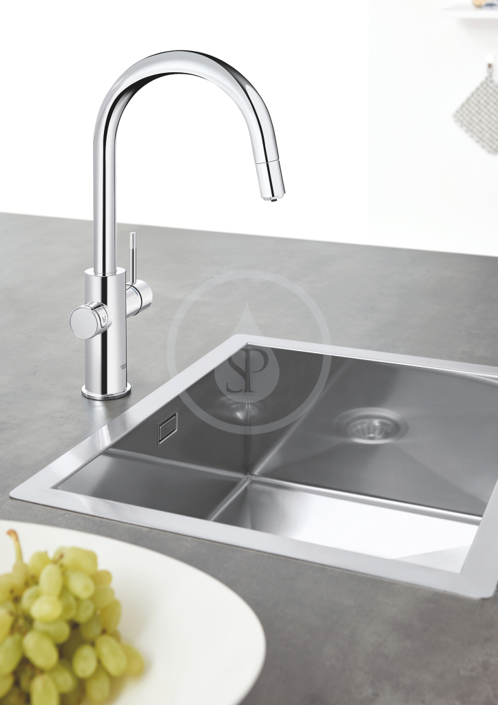 Dřezová baterie Connected, s chladícím zařízením a filtrací, chrom