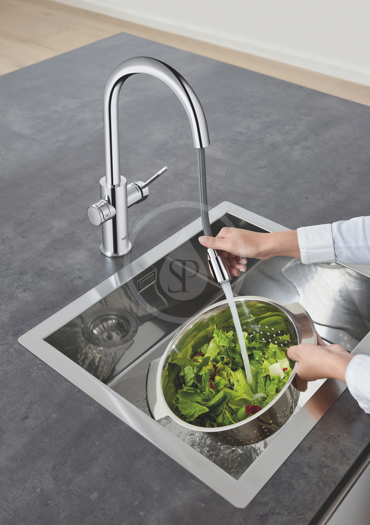Dřezová baterie Connected, s chladícím zařízením a filtrací, chrom