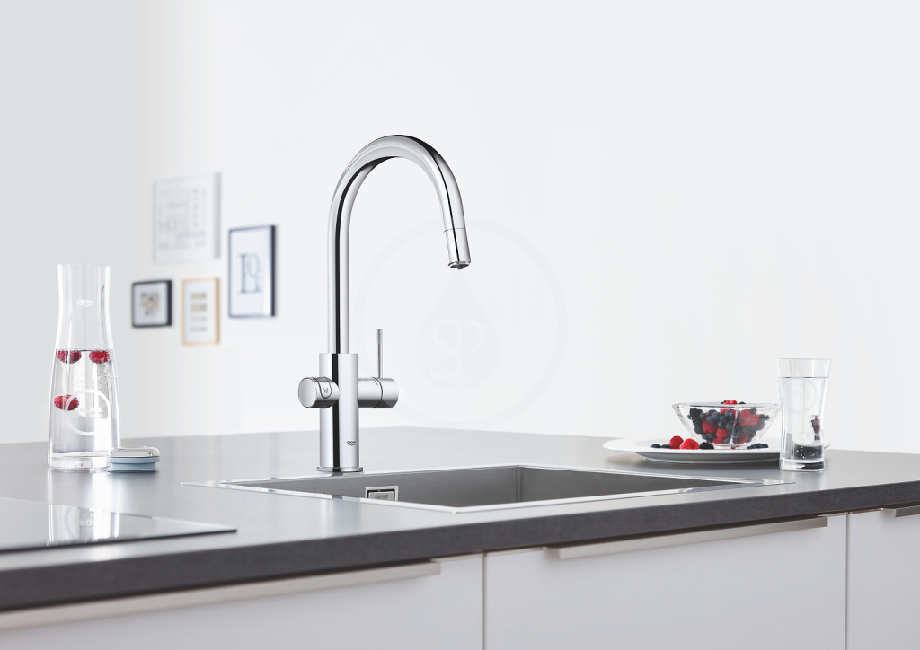 Dřezová baterie Connected, s chladícím zařízením a filtrací, chrom