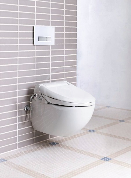 Elektronický bidet 4000 s keramikou, Rimfree, SoftClosing, alpská bílá