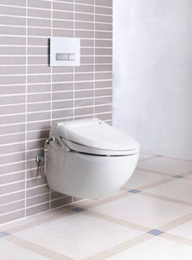 Elektronický bidet 4000 s keramikou, Rimfree, SoftClosing, alpská bílá