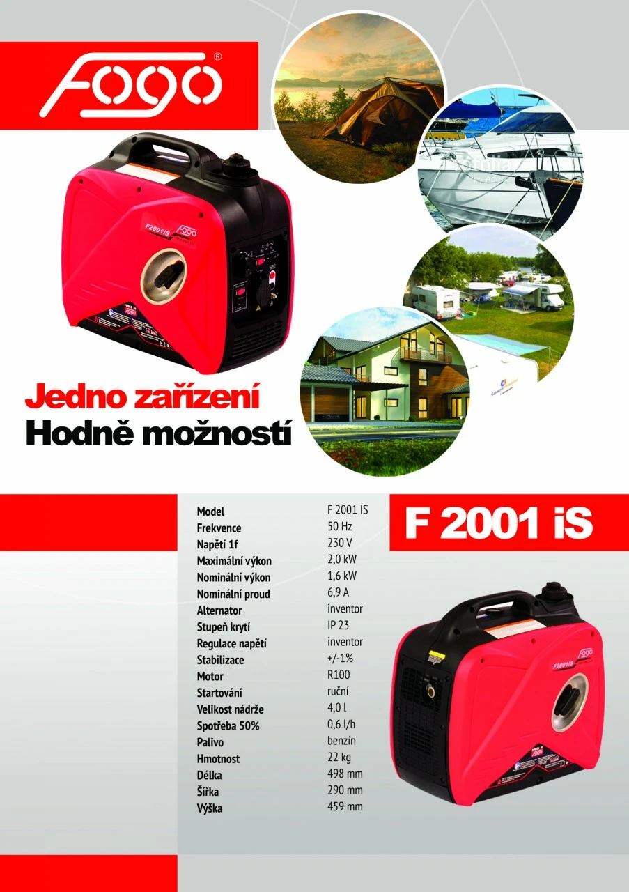 Kufříková inventorová elektrocentrála F2001 is
