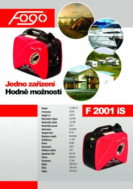 Kufříková inventorová elektrocentrála F2001 is
