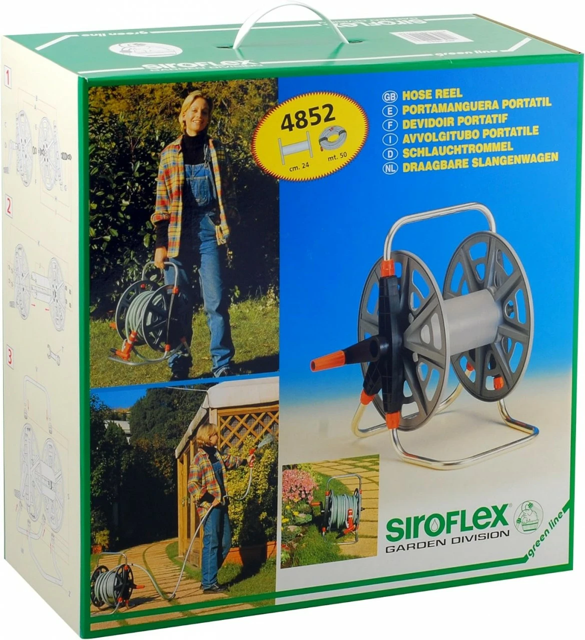 SIROFLEX naviják přenosný 1/2"- 50m