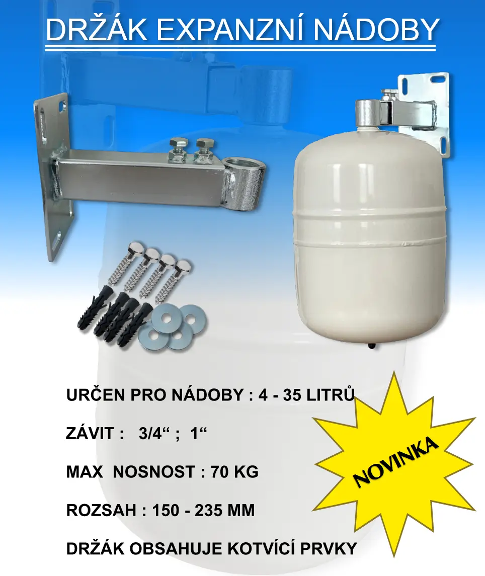 Upevnění expanzomatu 3/4" s konzolou