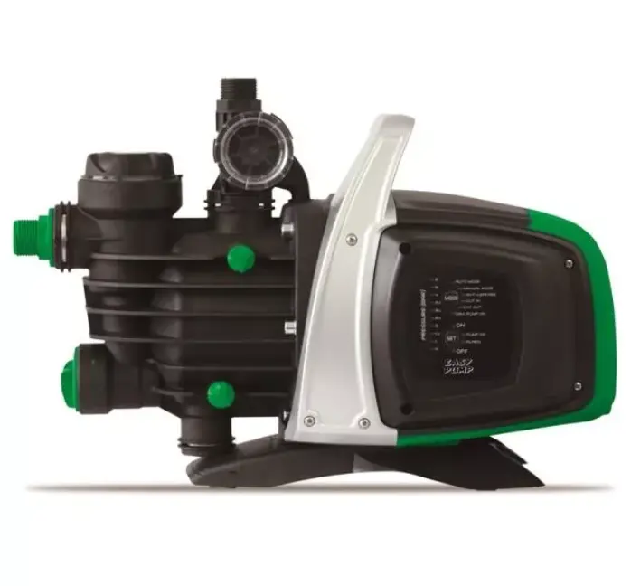 EASY BOOST 850 AUTOMATIC Nastavení zapínacího a vypínacího tlaku, aktivace a deaktivace ochran, zobrazení tlaku a provozních stavů, doba maximální chodu čerpadla, nastavení anticyklovací ochrany - to vše umožňuje přehledný a intuitivní LED panel. Přizpůsobte si Vaši vodárnu Vašim podmínkám !
