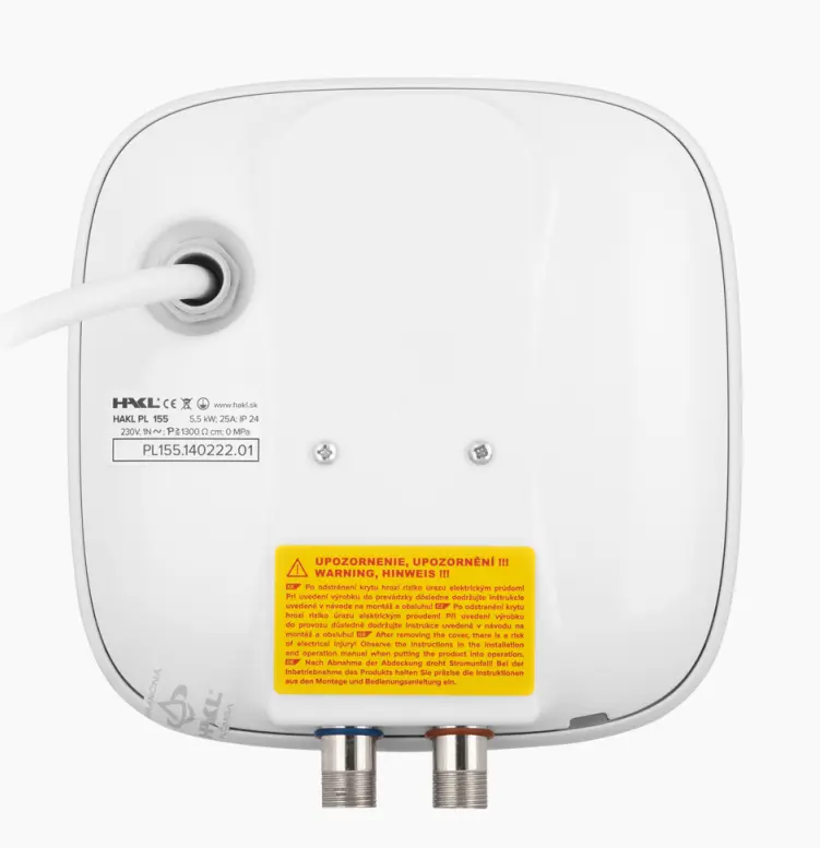 HAKL PL-T 5,5 kW, ohřívač vody, průtokový, tlakový
