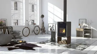 Krbová kamna FLAMINGO DELUXE ® PENTAI, hnědá - sametová