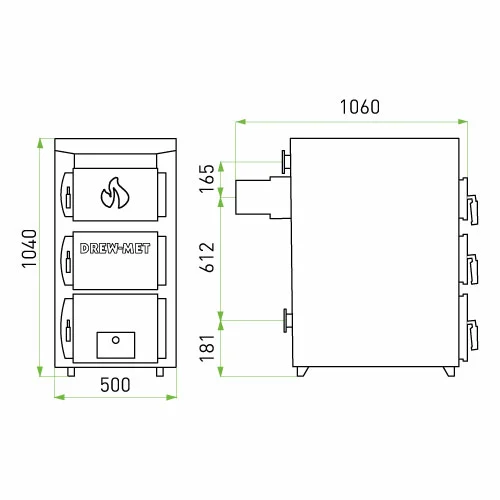 DREWMET - Kotel V DREX MINI 14kW