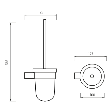 Nimco - BORMO - Toaletní WC kartáč - BR 11094WN-26