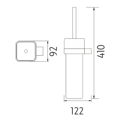Nimco - KIBO - Toaletní WC kartáč - Ki 14094K-26