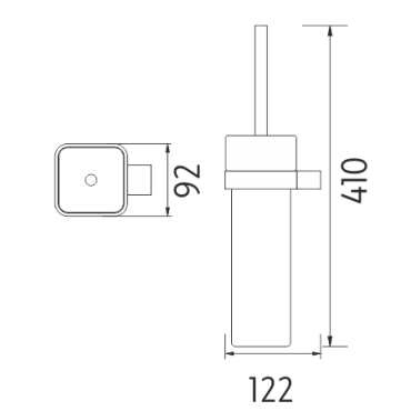 Nimco - KIBO - Toaletní WC kartáč - Ki 14094K-26