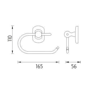 Nimco - Lotus - Držák na toaletní papír - LO 5055-26