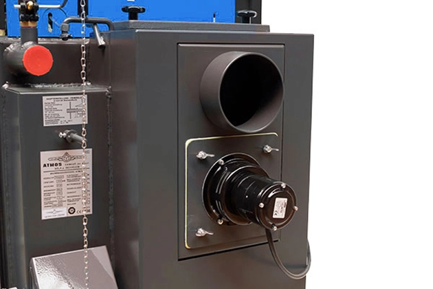 Odtahový ventilátor a kouřové hrdlo ATMOS C