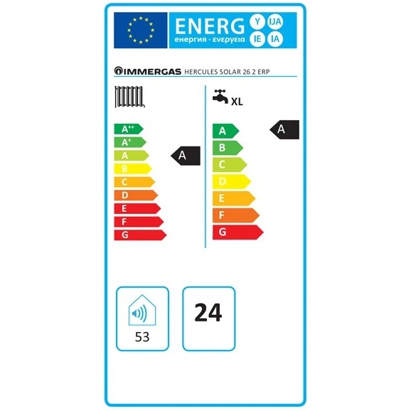 HERCULES Solar 26 2 ErP_energeticky_stitek