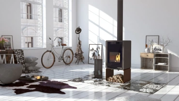Krbová kamna FLAMINGO DELUXE ® PENTAI, hnědá - sametová