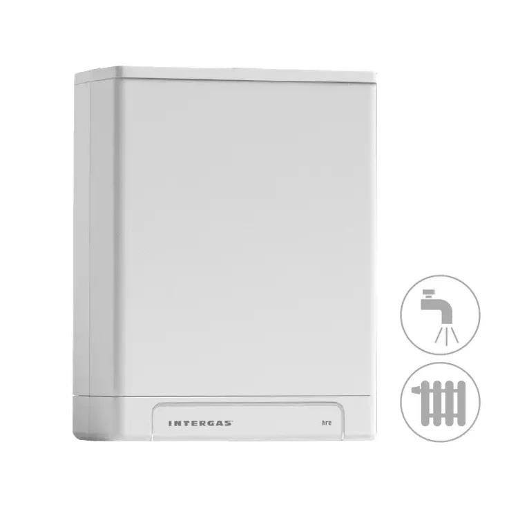 Intergas Kompakt Kombi HRE 24/18, Kondenzační plynový kotel, s průtokovým ohřevem TUV