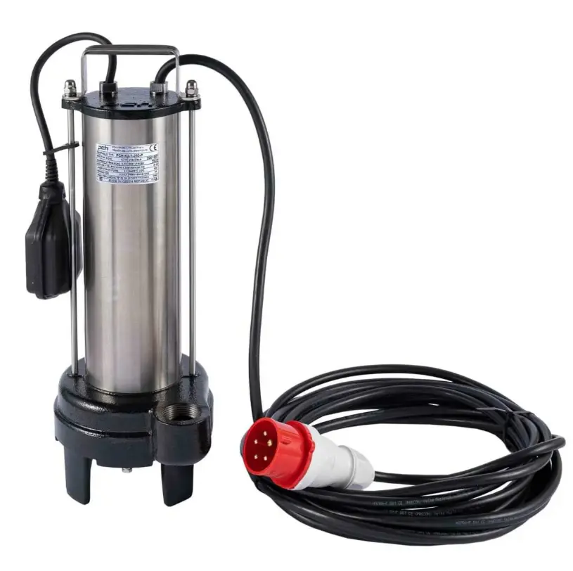 PCH K2-T-280-P, 10m, 400V, kalové čerpadlo, řezačka, plovák