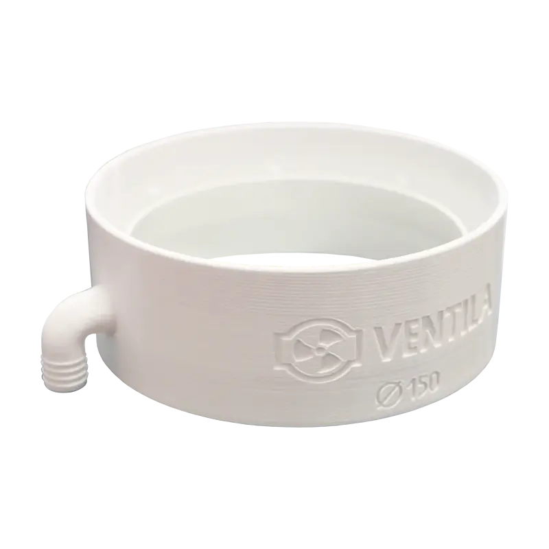 Odvaděč kondenzátu 150mm pro vzduchové bílé potrubí
