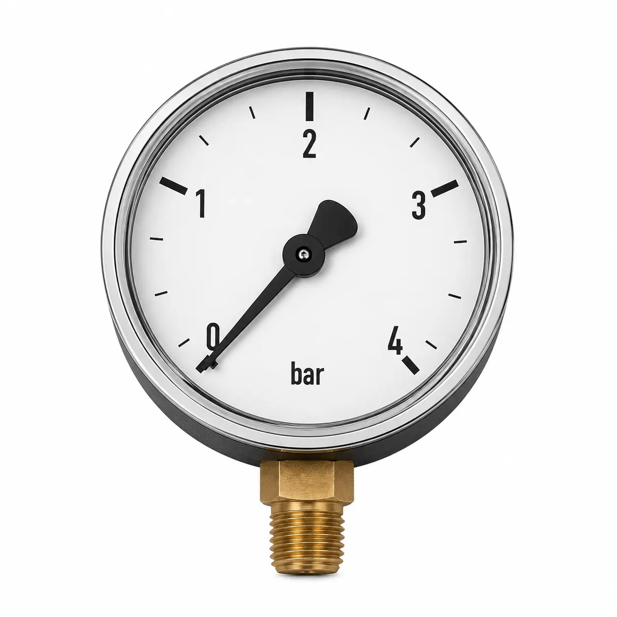 Manometr 0-4 bar, G1/4", spodní, 63 mm , tlakoměr