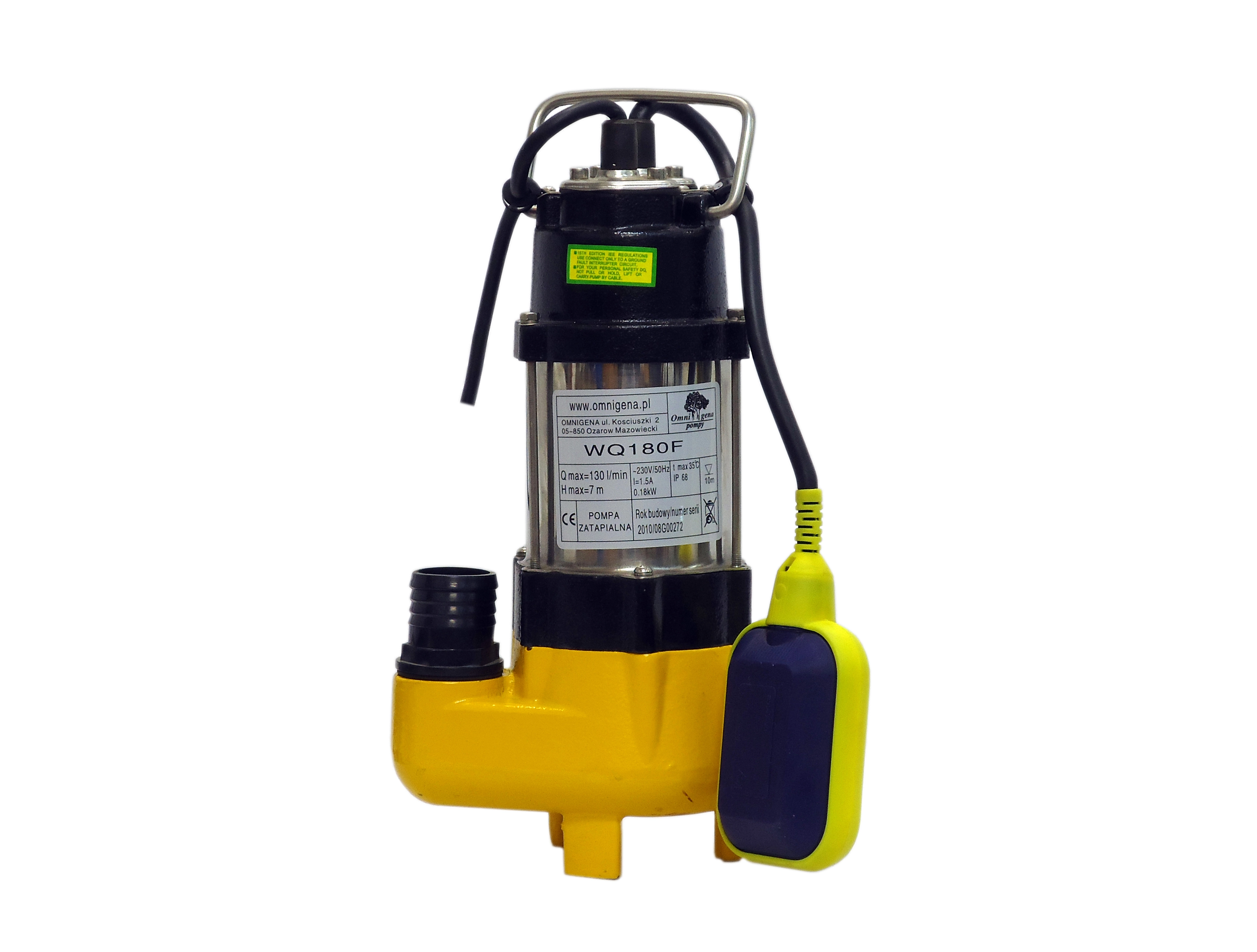 Kopro WQ 180F Premium, 230V, Kalové čerpadlo, C A000200
