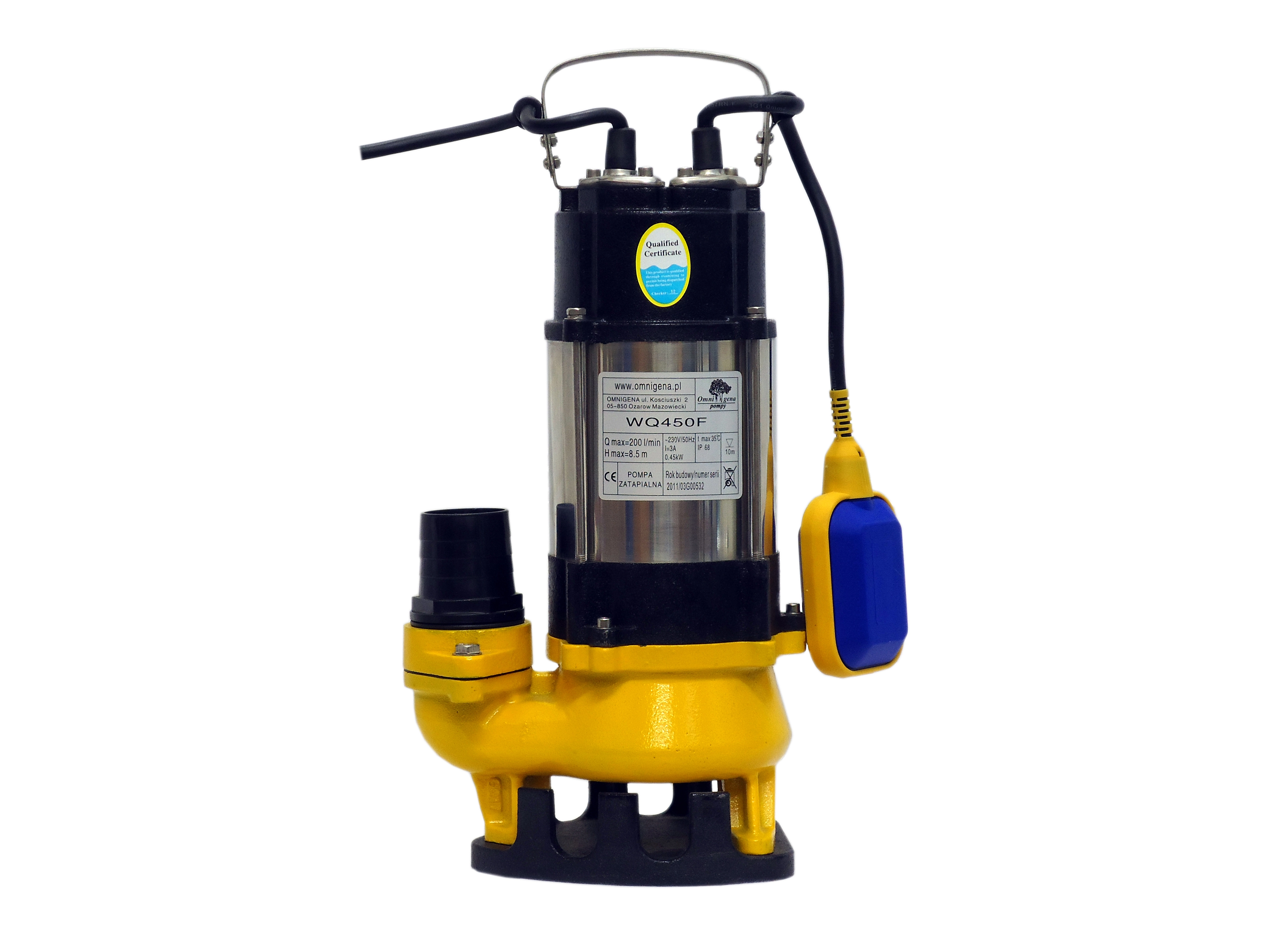 Kopro WQ 450F Premium, 230V, Kalové čerpadlo, C A000201