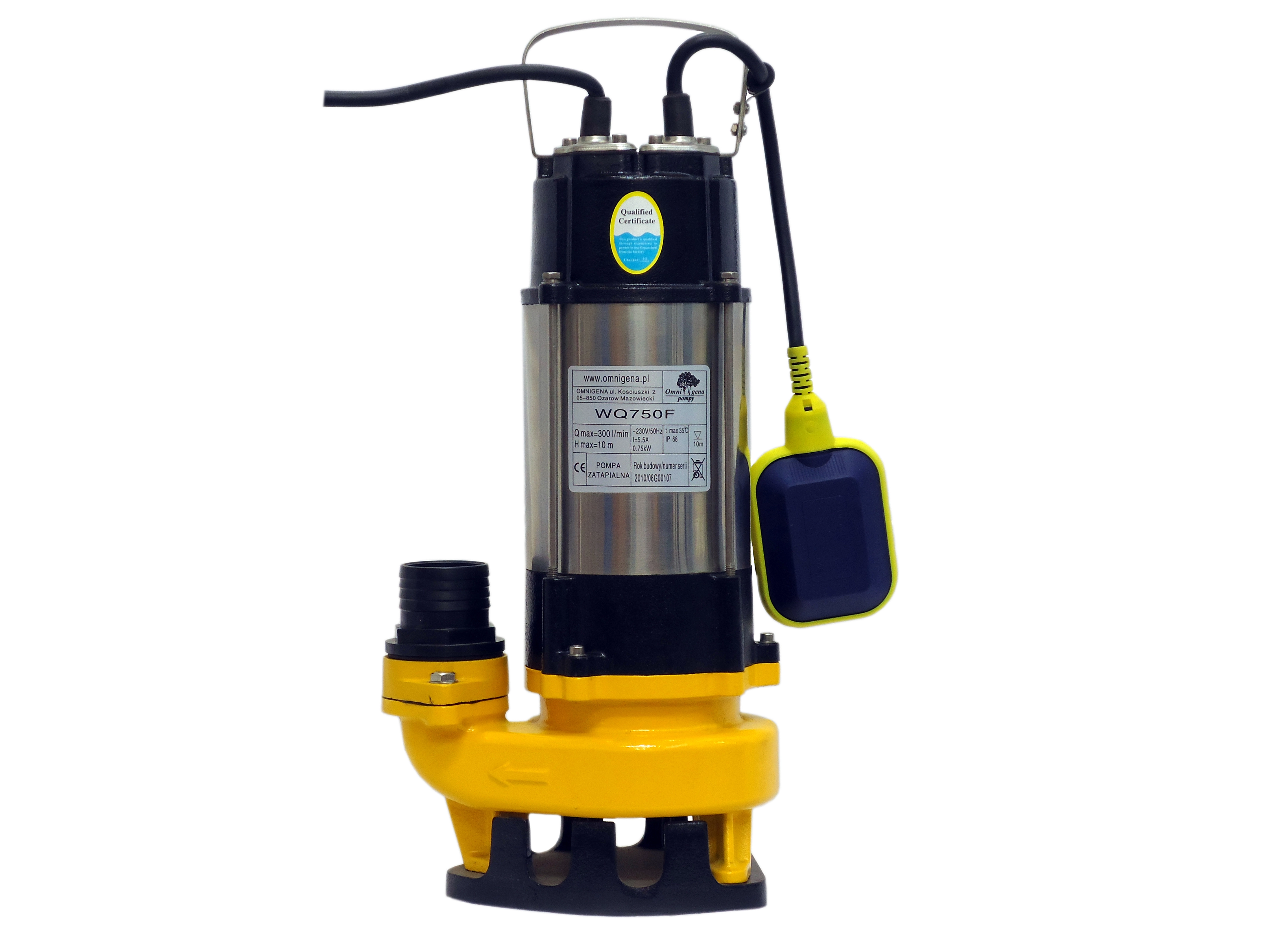 Kopro WQ 750F Premium, 230V, Kalové čerpadlo, C A000202
